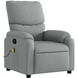 vidaXL Massagesessel Modell 7 Polyester 99 x 99 x 99 cm Hellgrau mit Fernbedienung