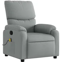 vidaXL Massagesessel Modell 7 Polyester 99 x 99 x 99 cm Hellgrau mit Fernbedienung