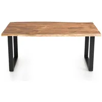 Dynamic24 Esstisch, Tisch Akazie 160x85 cm braun