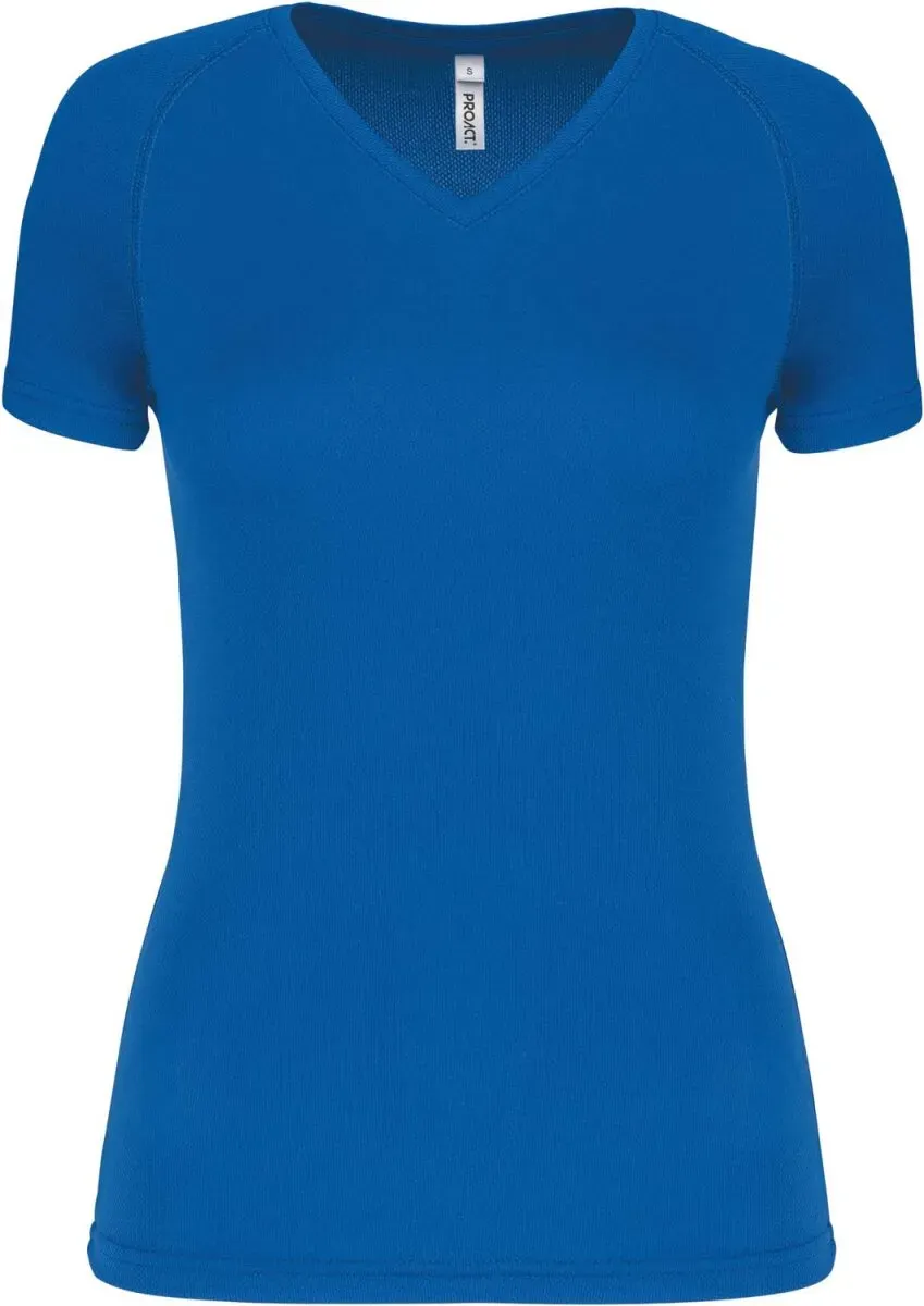 Kariban ProAct Damen V-Ausschnitt Sport T-Shirt PA477 sporty royal blue L