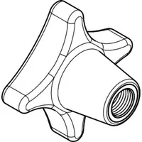 Industrial Quality Supplies DIN 6335 Kreugriff, KST schwarz Buchse