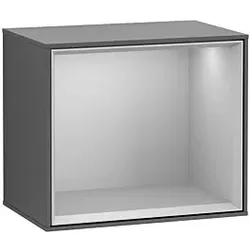 Villeroy und Boch Finion Regalmodul F590GJGK 41,8x35,6x27cm, Ladestation, Regal Light Grey, Anthracite matt
