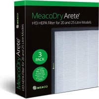 Meaco H13 HEPA-Filter 20L/25L für Meaco Dry Arete One 3er Pack