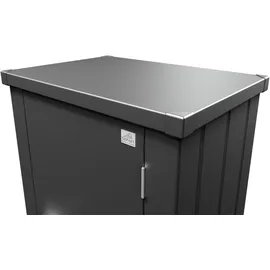 Biohort Terrassenschrank Julia 77,7 x 57 x 140,2 cm Dunkelgrau-Metallic