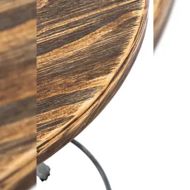 CLP Tisch Malita Mit Fußablage I Bartisch Mit Metallgestell Und Tischplatte Aus Kiefernholz