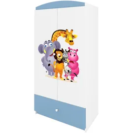 raumhirsch furniture Kinderkleiderschrank 90 x 175 x 52 cm Holz blau