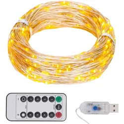 LED-Lichterkette mit 300 LEDs Warmweiß 30 m