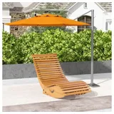 CHICFURN Schaukelstuhl Outdoor-Hochlehner aus Kiefernholz mit verstellbarer Basis (Packung, 1 St)