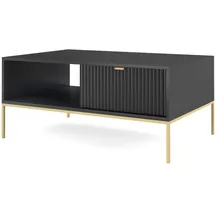 Selsey Couchtisch mit Schublade, schwarz ¦ Maße cm B: 68 H: 46