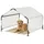 [en.casa] Valevali Hundezelt 122x122x90 cm Schwarz/Weiß