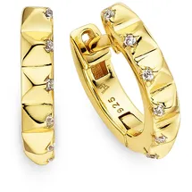 Bruno Banani Creolen Schmuck Geschenk gelbgoldfarben 11,9mm