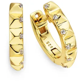 Bruno Banani Creolen Schmuck Geschenk gelbgoldfarben 11,9mm