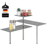 bremermann Eckregal 42 x 35 x 42 cm Grau