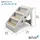 ANIMEL Hundetreppe 4-stufig Schwarz