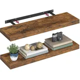 VASAGLE Wandboard 80 x 20 x 3,8 cm Braun