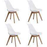 SHIITO Set mit 4 Stühlen, OTTO, Legierter Stahl Buchenholz, 42D x 47W x 84H cm