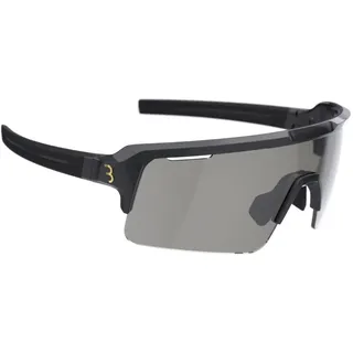 BBB Cycling Unisex-Adult Fahrrad Sportbrille Modernes Photochrome Gläser Grilamid MTB Rennrad Kies Damen und Herren Transparent Grau Fuse PH BSG-65PH, Matt Schwarz,