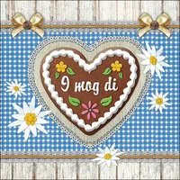 Ambiente Home Ambiente Serviette Motiv Partyservietten bayerisch kariert Oktoberfest