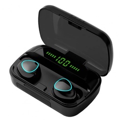 Bothergu M10 In-Ear-Kopfhörer (Bluetooth 5.1 In-Ear 9D Mini Touch Sport Binaurale Kopfhörer) schwarz