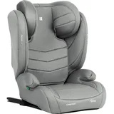 KIKKABOO Kindersitz i-Stand i-Size (100 - 150 cm) Gruppe 2/3 verstellbar Isofix hellgrau