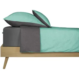 SCHIESSER Spannbettlaken Jessi Baumwolle 150 x 200 - 160 x 200 cm anthrazit