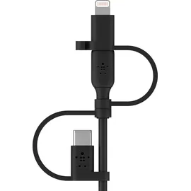 Belkin USB-C auf USB-A/Micro-USB/Lightning 1 m Schwarz
