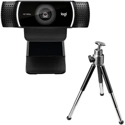 Logitech C922 Pro Stream Webcam, Hintergrundänderung + Stativ