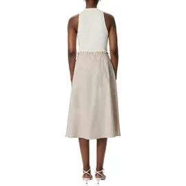 Comma, Midirock Ausgestellter Beige 40