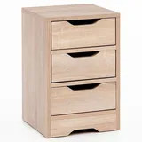 KADIMA DESIGN Nachtschrank Kadima 31 x 31 x 49 cm Beige