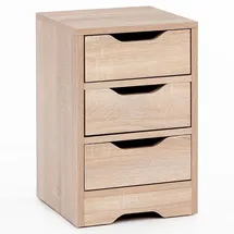 KADIMA DESIGN Nachtschrank Kadima 31 x 31 x 49 cm Beige
