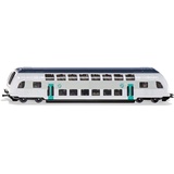 Siku 1791001, Doppelstock-Zug RATP Frankreich, 1:87, Metall/Kunststoff, Türkis/Weiß, Kompatibel mit anderen siku Spielzeugen
