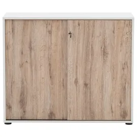MÖBELPARTNER Serie 400 Aktenschrank 100,1 x 41,0 x 83,6 cm braun