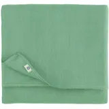 Linen & Cotton Tischdecke Stoff Tischtuch Tischwäsche Hygge 100% Leinen, Mint Grün (140 x 200 cm) Mitteldecke Klein Quadratisch für Home Küche Couchtisch Cafe