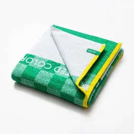 BENETTON Badetuch 70 x 140 cm grün kariert