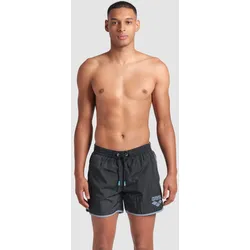 Badeshorts 36,5 cm Herren arena Big Logo Borders - Black-seafoam - XL