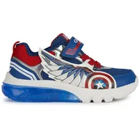 GEOX J CIBERDRON BOY B Sneaker Blue/RED, 26