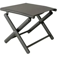 INDA-EXCLUSIV Fußhocker klappbar Anthrazit / Grau-DMC50002DG