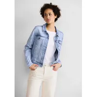 STREET ONE Gr. 34, blau (heavy bright bleach) Damen Jacken mit Knopfleiste