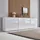 MID.YOU Sideboard Mailand Set 7 263,5 x 73 x 33 cm Weiß/Weiß Hochglanz