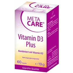 Meta-Care Vitamin D3 Plus 10.000 I.E + 80 μg K2 60 St