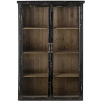 Bloomingville DAHEIM Vitrine Hazem Holz Schwarz