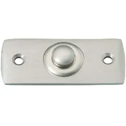 Klingeltaster Aries Messing-Nickel, 27x65x4mm