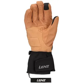 Lenz Think About Skihandschuhe Braun/Schwarz M