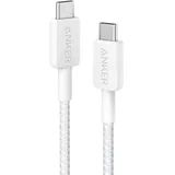 Anker 322 USB-C auf USB-C Kabel 60W 90cm geflochten weiß
