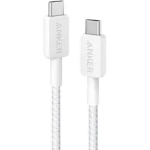 Anker 322 USB-C auf USB-C Kabel 60W 90cm geflochten weiß