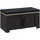 Forte Garderobenbank 86,5 x 45 x 42 cm schwarz / schwarz