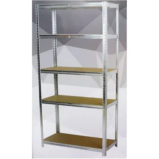 Kynast Schwerlastregal MDF 75x172x30 cm silber