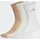 adidas Cushioned Crew Socken, 3 Paar - White / Wonder White / Warm Sandstone - 46-48