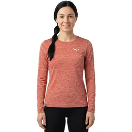 Salewa Puez Melange Dry'ton Langarm-T-Shirt Desert Pink Melange 40