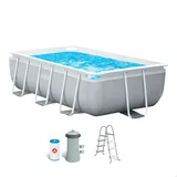 Intex Prisma Frame 26784NP - Aufstellpool + Filterpumpe und Poolleiter